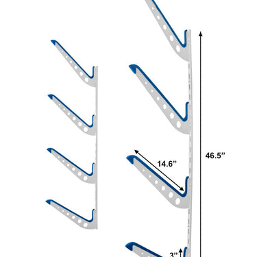 Estante de pared ajustable XSR | Multiusos | 4 niveles | Blanco