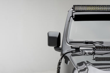Z-RoadZ Zroadz Front Roof LED Kit Black Mild Steel Bolt-on no drilling required Includes (1) 50 Inch ZROADZ LED Straight Double Row Light Bar and Universal Wiring Harness Z374831-KIT | Z374831-KIT