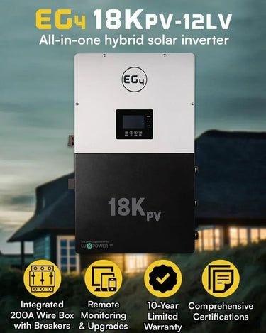 Inversor híbrido fotovoltaico EG4 18k 18000W Entrada FV EG4-18KPV-12LV