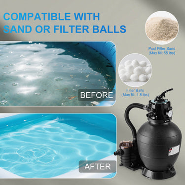 Bomba de filtro de arena AquaMind AM13