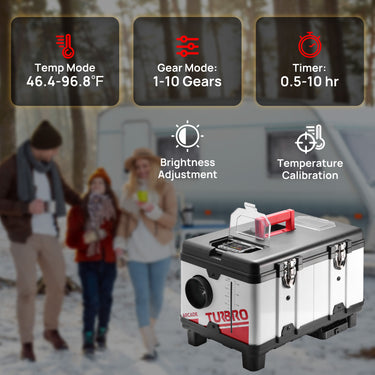 Calentador diésel Arcade T8BP, 9 kW, triple potencia, diseño de caja de herramientas