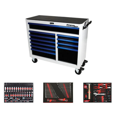 Pro Series | 45" 11-Drawer Rolling Tool Box with 222-Piece Master Tool Set