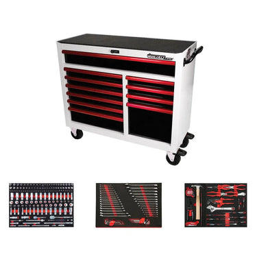 Pro Series | 45" 11-Drawer Rolling Tool Box with 222-Piece Master Tool Set