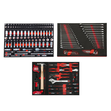 Tech Series | 41" 19-Drawer Rolling Tool Box with 222-Piece Master Tool Set | Black
