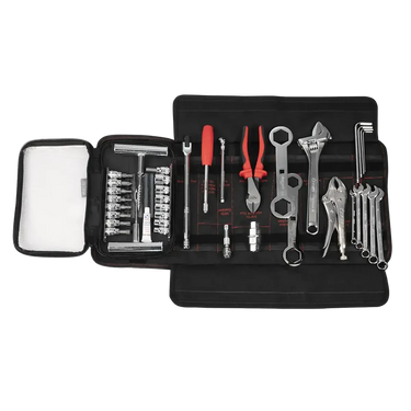 BoxoUSA Adventure Motorcycle Roll | 40-Piece Metric Motorcycle Tool Kit PA923