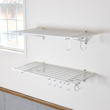 Estantes de pared para garaje Bristol de 2' x 4' | Paquete de 2 | Blanco