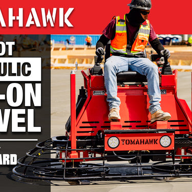 8 Foot Ride-On Concrete Power Trowel with 35HP Vanguard Engine