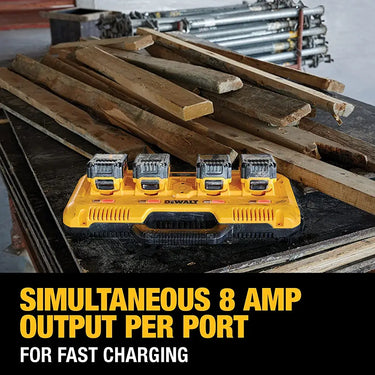 Cargador rápido simultáneo multipuerto DEWALT DCB104