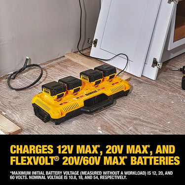 Cargador rápido simultáneo multipuerto DEWALT DCB104