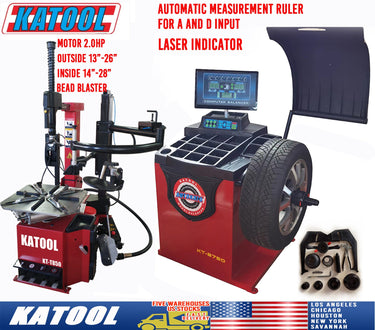 KATOOL KT-T850 Tire Changer & KT-B750 Wheel Balancer Combo — KATOOL KT-T850 Tire Changer & KT-B750 Wheel Balancer Combo only
