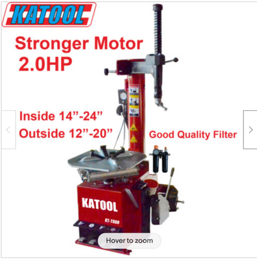 Katool KT-T800 Wheel Clamp Tire Changer Machine 12"-24" Rims — KT-T800 Wheel Clamp Tire Changer only