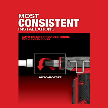 Kit expansor Milwaukee 2532-22 M12 FUEL™ ProPEX® con cabezales expansores RAPID SEAL™ ProPEX® de 1/2" a 1"