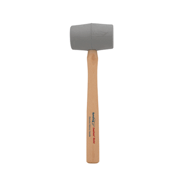 Estwing DH-12N 12oz No-Mar Gray Deadhead Rubber Mallet, Wood Handle