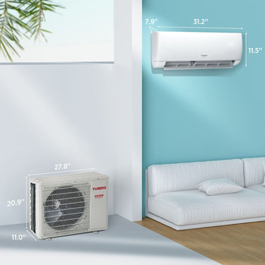 Aire Acondicionado Mini Split de Zona Única WiFi Finnmark de 9,000 BTU (R32)