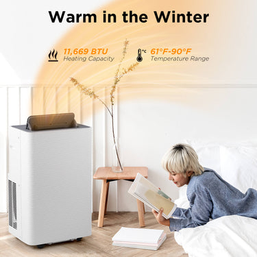 Aire Acondicionado Portátil Finnmark de 14.000 BTU con WiFi