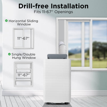 Aire Acondicionado Portátil Finnmark de 14.000 BTU con WiFi
