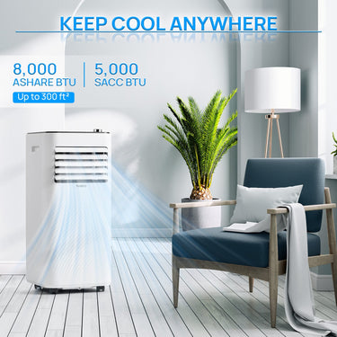 Aire acondicionado portátil Finnmark de 8000 BTU 