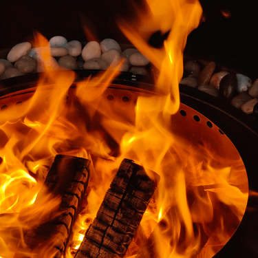 Brasero exterior Fireside Pluto R29 - Pintado de negro 