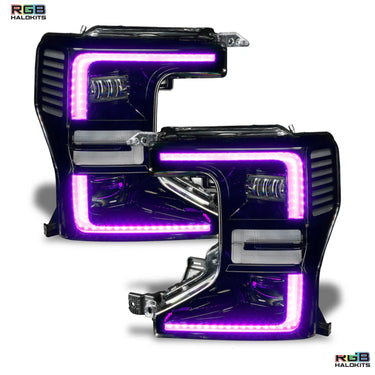 Paneles DRL multicolores para Ford F-250/350 Super Duty (2020-2022) 