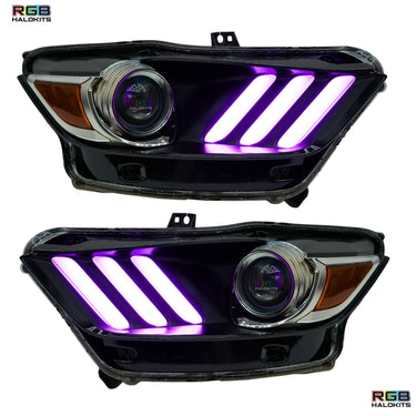 Placas DRL multicolores de la serie Flow del Ford Mustang (2015-2017)