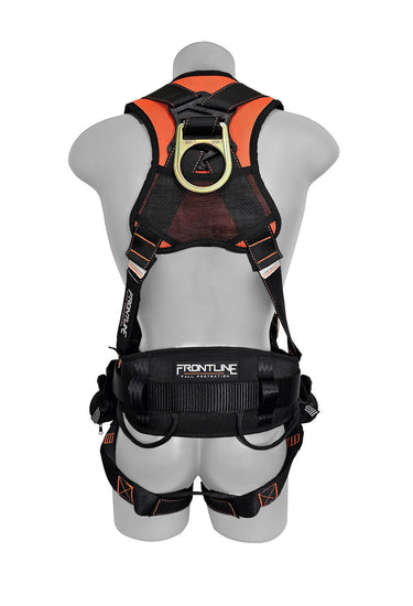 Arnés de cuerpo completo Frontline 100CTB Combat Construction con hebillas de pasador para piernas y correas para traumatismos (talla M/L)