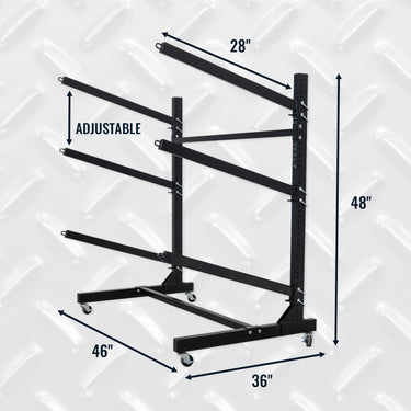 G-Watersport 3 niveles con ruedas | Un solo lado | Negro