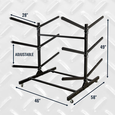 G-Watersport 6 niveles con ruedas | Doble cara | Negro