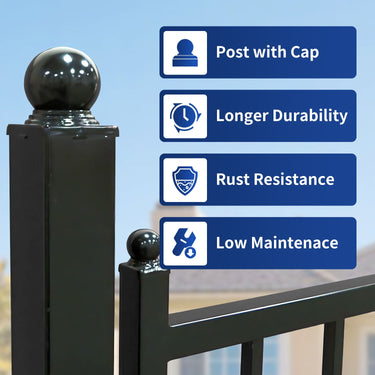 20 ft Steel Farm Driveway Gate