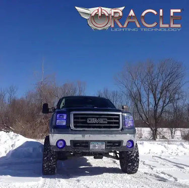 ORACLE Lighting 2007-2013 GMC Sierra LED Headlight Halo Kit (Square Style)