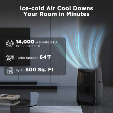 Acondicionador de aire portátil WiFi Greenland de 14,000 BTU