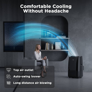 Acondicionador de aire portátil WiFi Greenland de 14,000 BTU