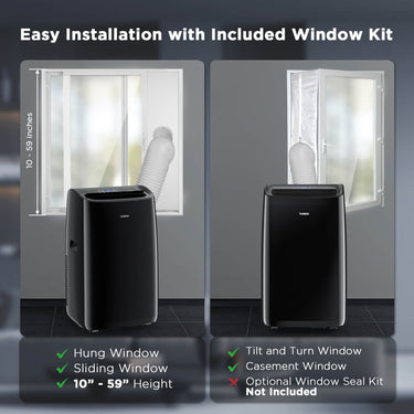 Acondicionador de aire portátil WiFi Greenland de 14,000 BTU