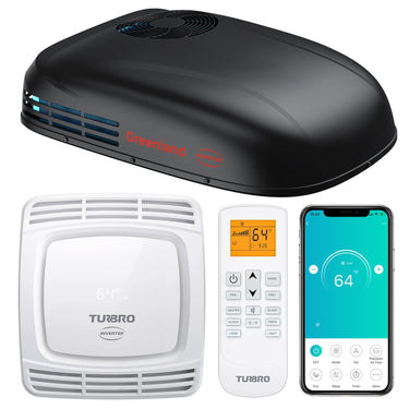 Aire acondicionado de techo para vehículos recreativos con inversor de 13.500 BTU Greenland (R32)