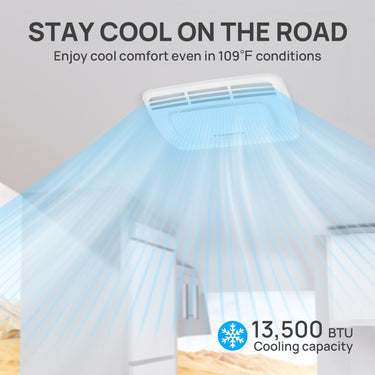 Aire acondicionado de techo para vehículos recreativos con inversor de 13.500 BTU Greenland (R32)