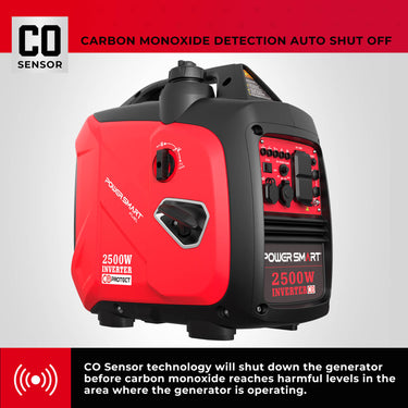 Generador de gas inversor de 2500 W con alerta de CO HB5020C