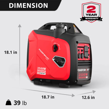 Generador de gas inversor de 2500 W con alerta de CO HB5020C