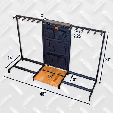 Soporte para guitarra Headliner de 10 ranuras | Negro