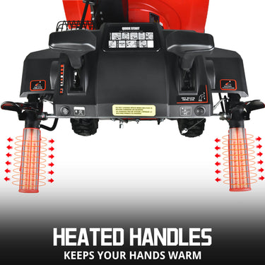 24'' 212cc Two Stage Self-Propelled Gas Snow Blower w/ Electric Start & Heated Handle DB7108B