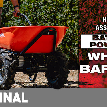 Carretilla eléctrica utilitaria de 40 V a batería, con capacidad para 250 kg.