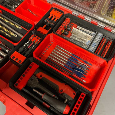 Low Profile Packout Center Bit Bins (Sold as Pair)