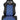 SPDZ1 Pole Position 7 Racing Seats Black Cloth/Blue Kevlar Mesh Center Reclinable - Blue Stitch