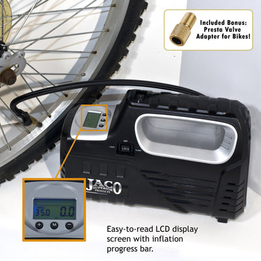 Inflador de neumáticos digital SmartPro™ 2.0 (CA/CC) - Compresor de aire portátil automático - 100 PSI