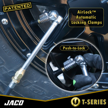 Mandril neumático Lightning™ Serie T | Flujo abierto, 1/4" F-NPT