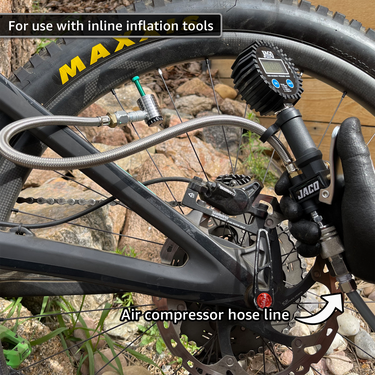 Boquilla de aire con bloqueo Lightning™ XP para neumáticos de bicicleta - 1/4" NPT-H (válvulas Presta)