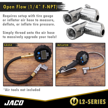 Conector rápido para aire de neumáticos Lightning™ L2 - 1/4" F-NPT