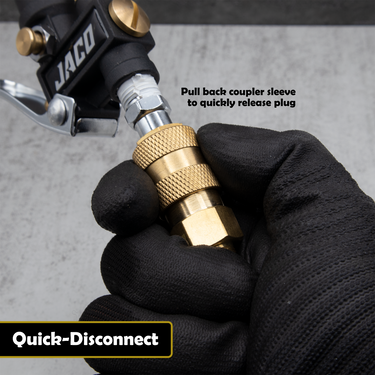 Accesorios de aire de conexión rápida Hi-Flo | Kit de conector y acoplador - 1/4" NPT (juego de 12)