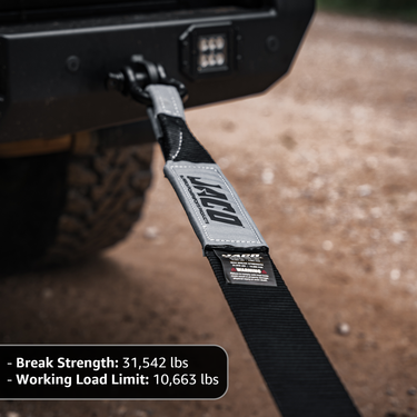 Correa de remolque de recuperación TowPro™ | Cuerda de remolque todoterreno 4x4 (14 700 kg)