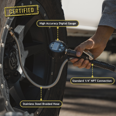 Inflador de neumáticos digital FlowPro® con manómetro - 200 PSI