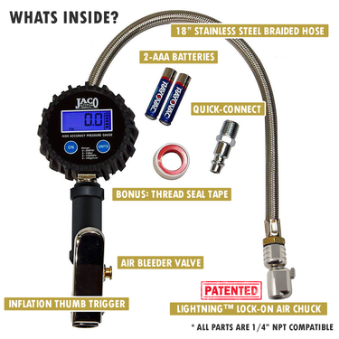 Inflador de neumáticos digital FlowPro® con manómetro - 200 PSI