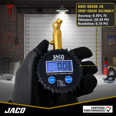Manómetro digital de presión de neumáticos Elite® - Precisión profesional - 100 PSI